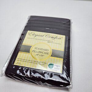 elegant comfort stand pillowcase in plum/dark purple